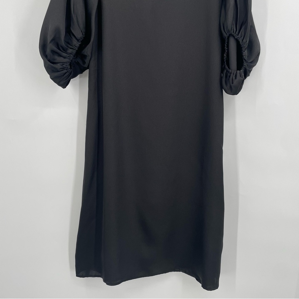 Vici Black Satin Midi Dress - Picture 6 of 12